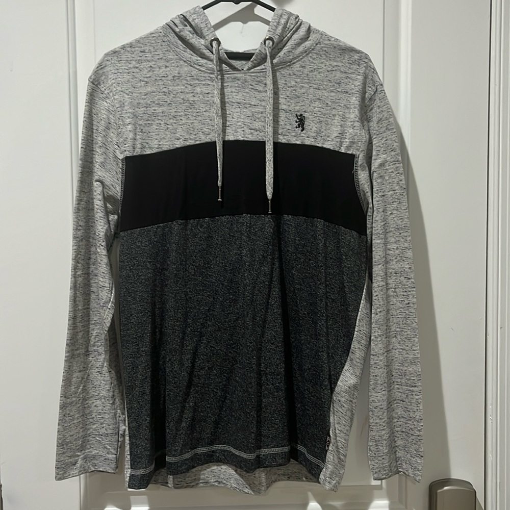 Grey and black English Laundry lightweight hoodie